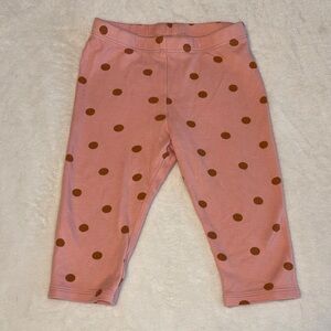 (3 for $10) PEKKLE Girls' Pink Polka Dot Stretch Leggings